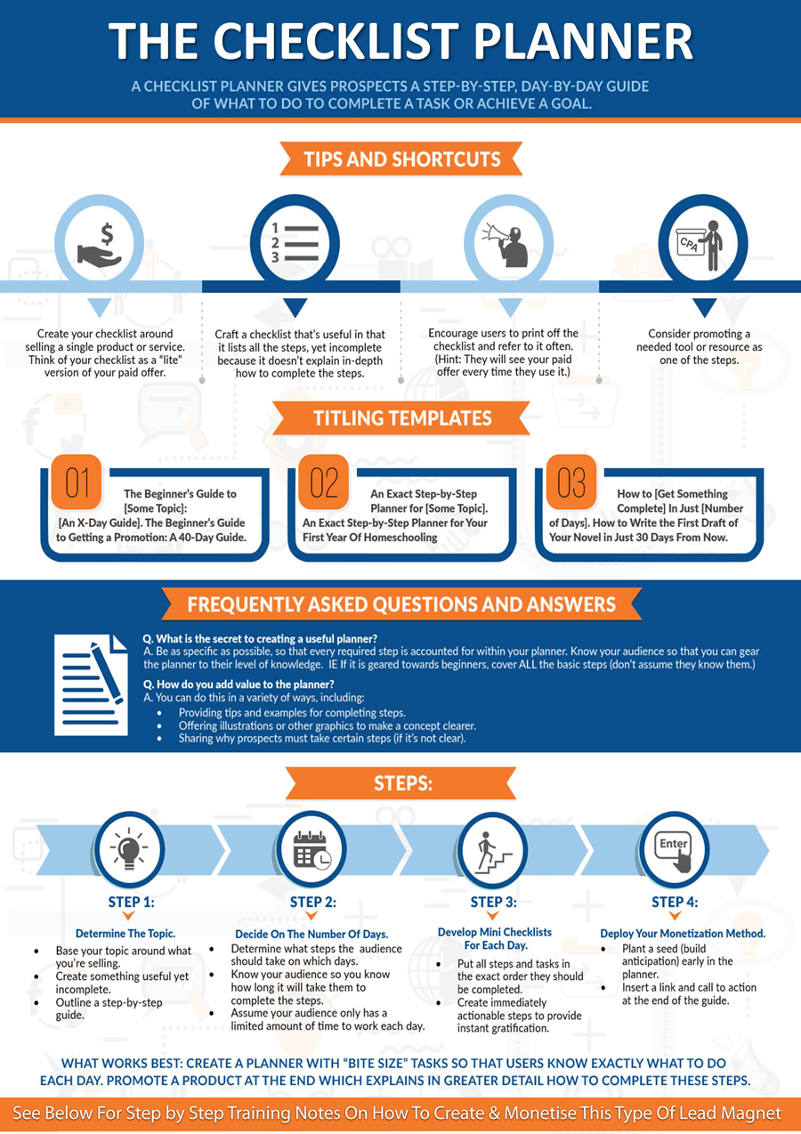Checklist Lead Magnet Planner